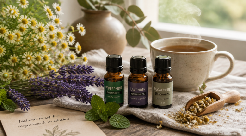 Remedii naturale pentru migrene și dureri de cap frecvente