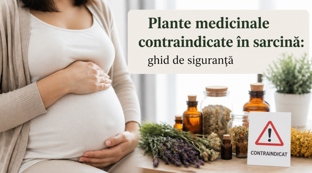 Plante medicinale contraindicate în sarcină: ghid de siguranță