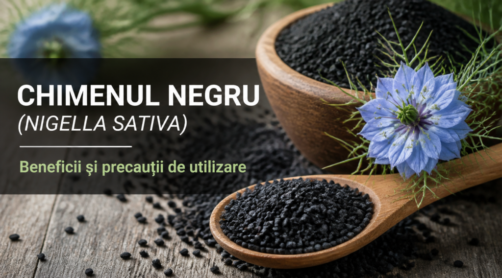 Chimenul negru (Nigella sativa): beneficii și precauții de utilizare