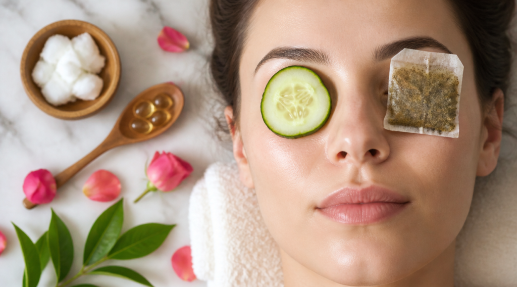 Remedii naturale pentru cearcăne și pungi sub ochi: 10 soluții eficiente