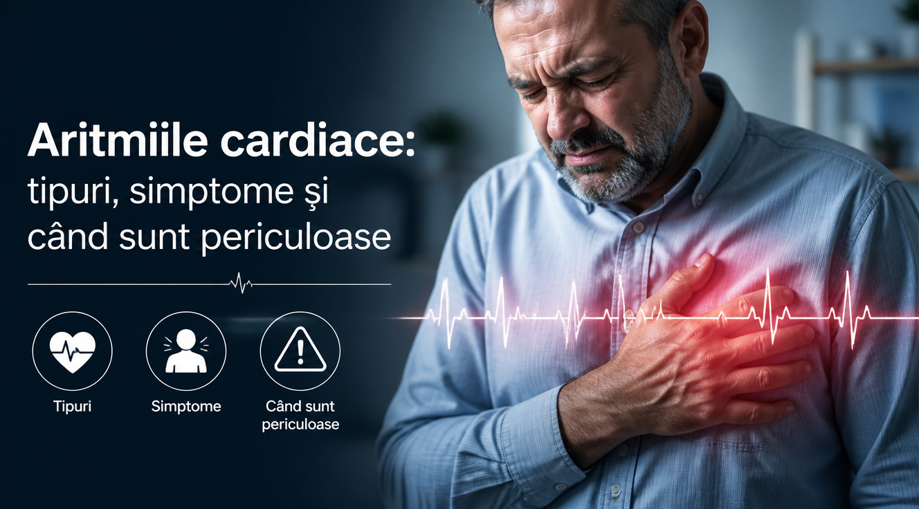 Aritmiile cardiace: tipuri, simptome și când sunt periculoase